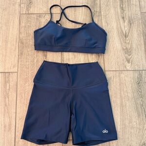 ALO Yoga Midnight Blue Activewear Set
